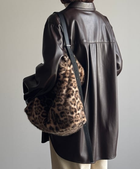 ECO FUR LEOPARD BAG