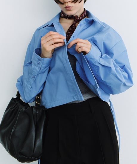 2WAY SOFT LEATHER  ROUND BAG
