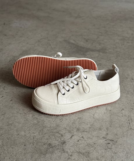 PLATFORMS LEATHER SNEAKER/3color