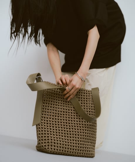 ONE HANDLE MESH BAG / 2color