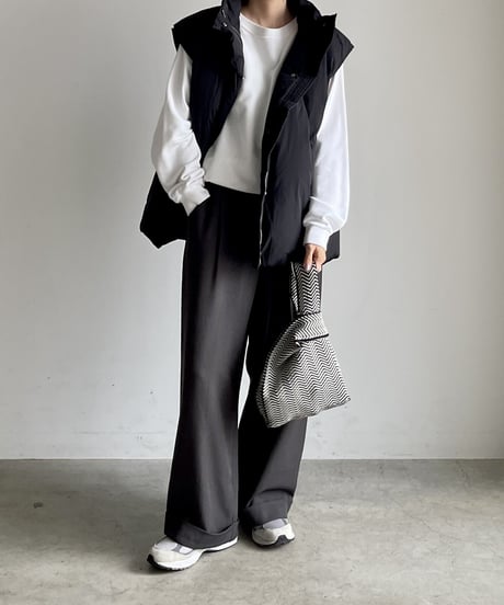 HERRINGBONE KNIT MINI BAG / 2color