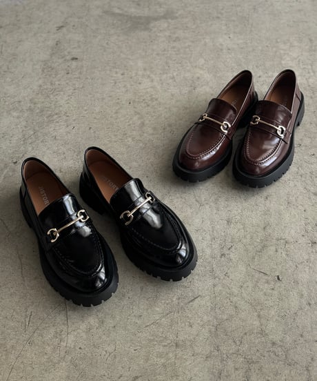PLATFORM BIT LOAFER/2color