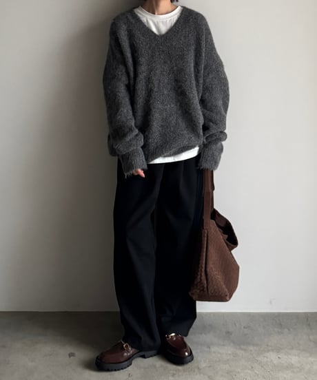 SYNTHETIC SUEDE MESH SHOULDER BAG