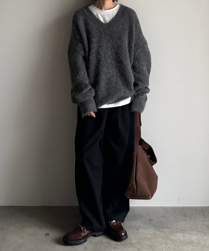 SYNTHETIC SUEDE MESH SHOULDER BAG | JISTORY
