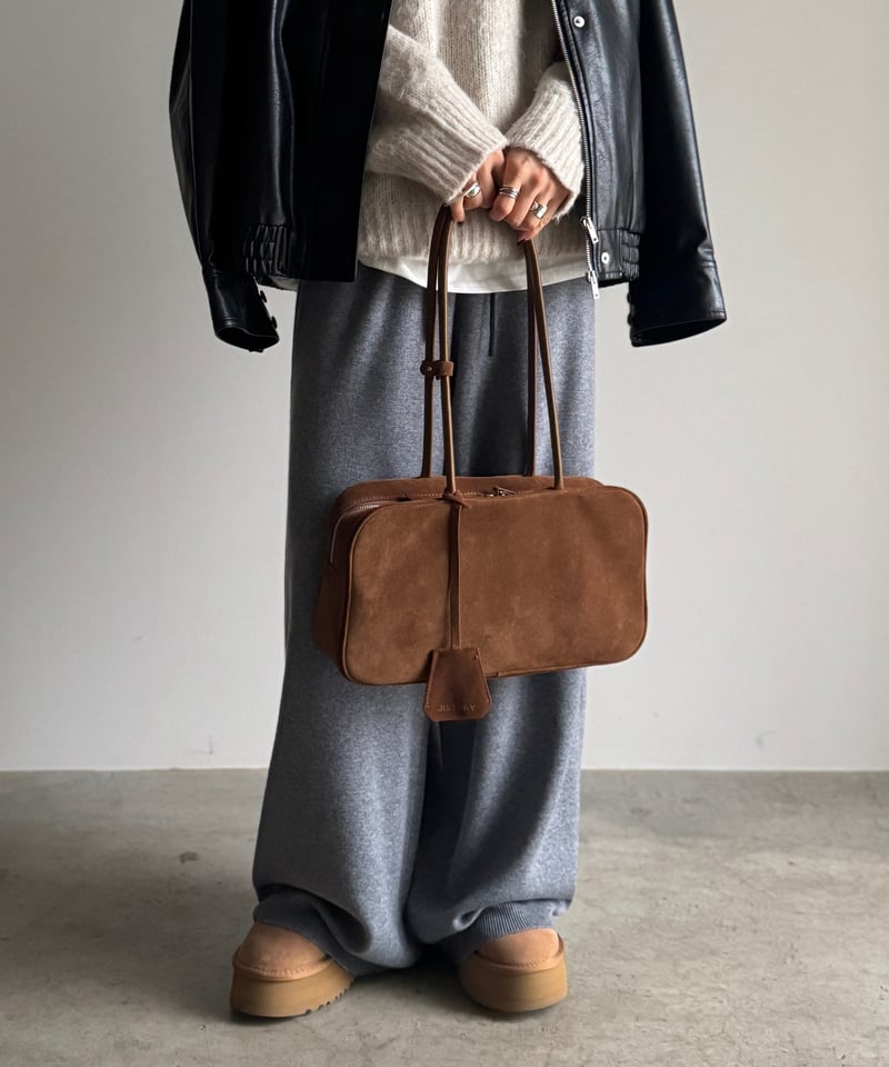 JISTORY SHOULDER BOSTON BAG ブラウン SHOULDER BOSTON BAG / 2color | JISTORY