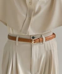 SLIM LEATHER  BELT / 2color