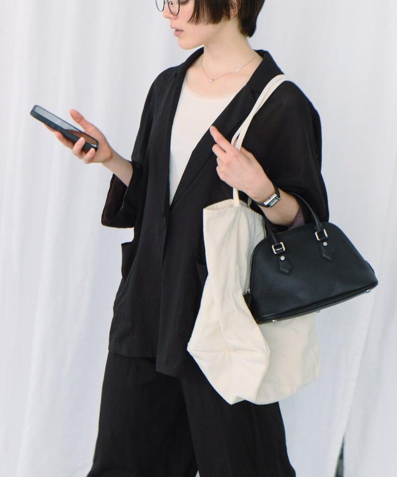 LEATHER MINI BOSTON BAG | JISTORY LEATHER MINI BOSTON BAG | JISTORY
