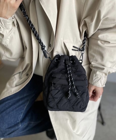QUILTING PARACORD SHOULDER BAG / 2color