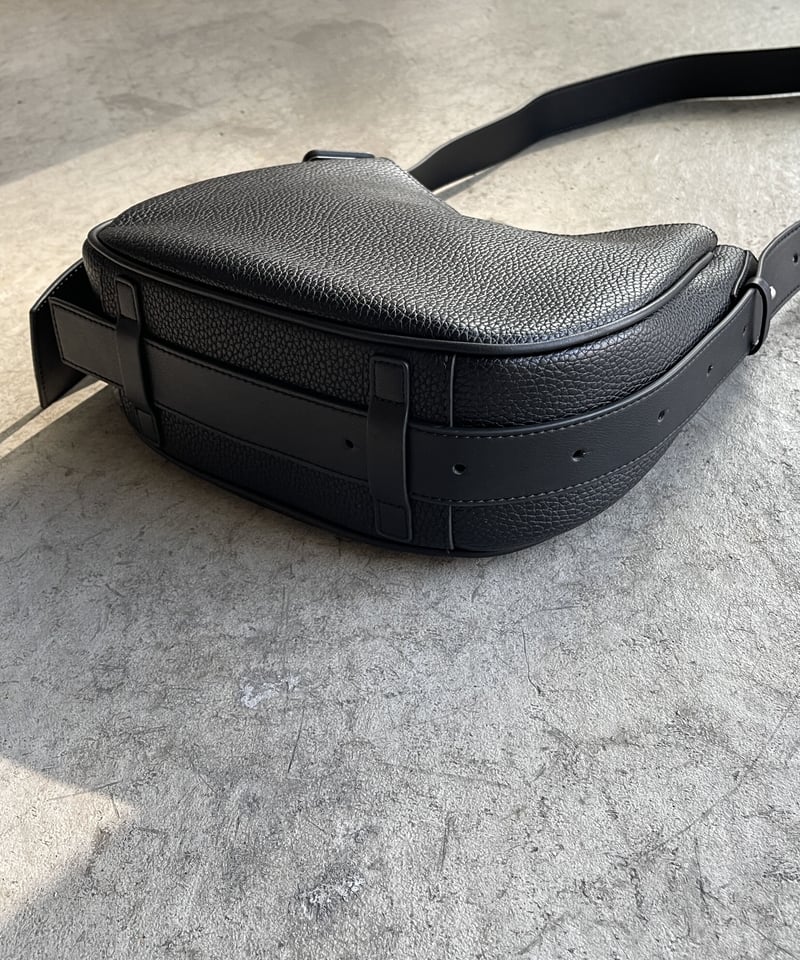 ROUND LEATHER SHOULDER BAG / 2color | JISTORY