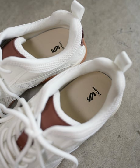 MESH JAGGED SOLE SNEAKERS / 2color