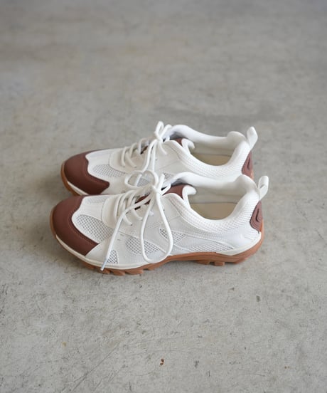 MESH JAGGED SOLE SNEAKERS / 2color