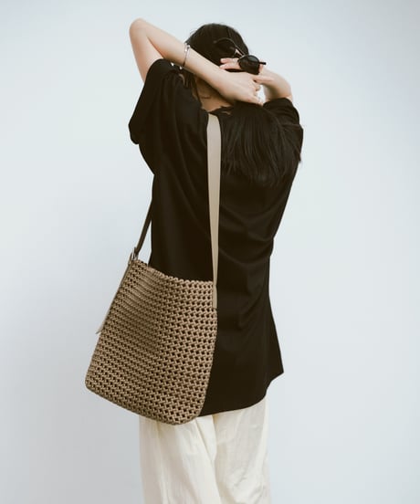 ONE HANDLE MESH BAG / 2color