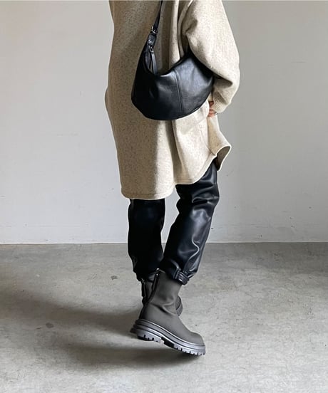LEATHER SHOULDER BAG / 3color
