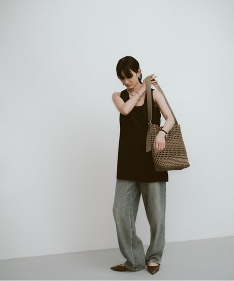 ONE HANDLE MESH BAG / 2color