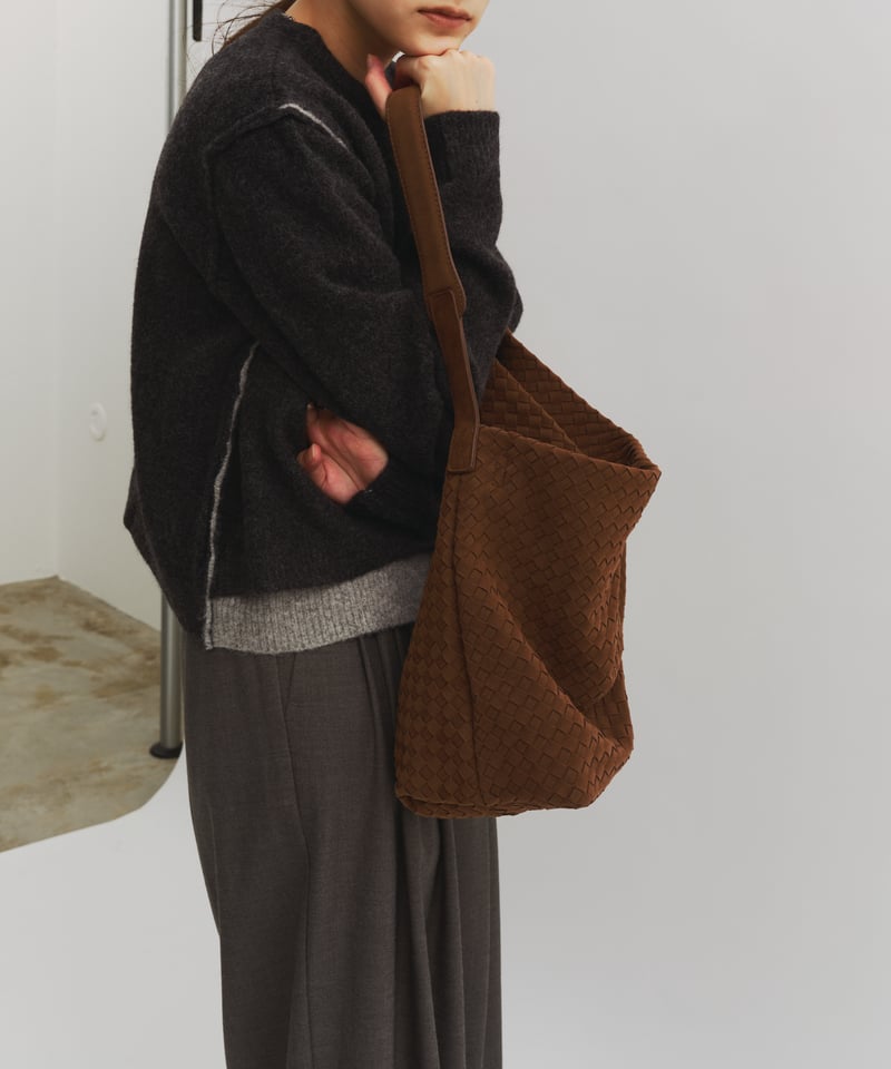 JISTORY メッシュ　トートバッグ　ショルダーバッグ SYNTHETIC LEATHER MESH SHOULDER BAG / 3color |