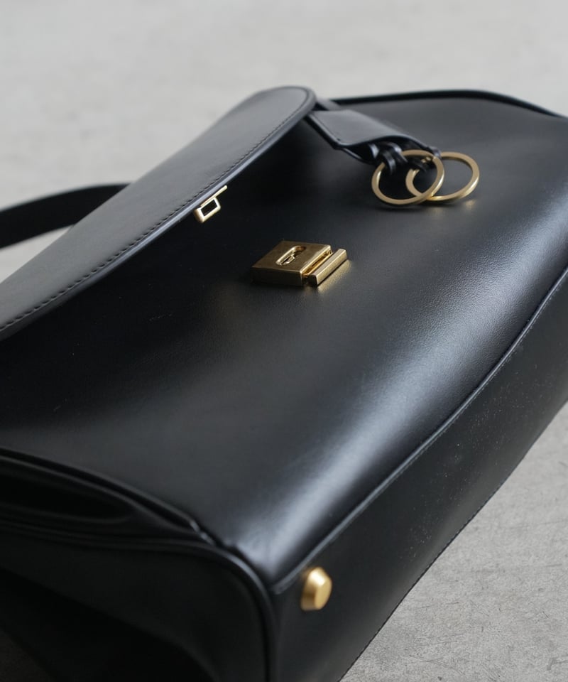 GRAIN LEATHER FLAP BAG / 2color | JISTORY