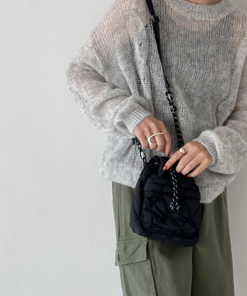 Stola ストラ ビッグ衿シャギーピーコート ダブル モヘヤ バックタック Stola. - 専用ページ【Stola.】ビッグ衿シャギーピーコートの