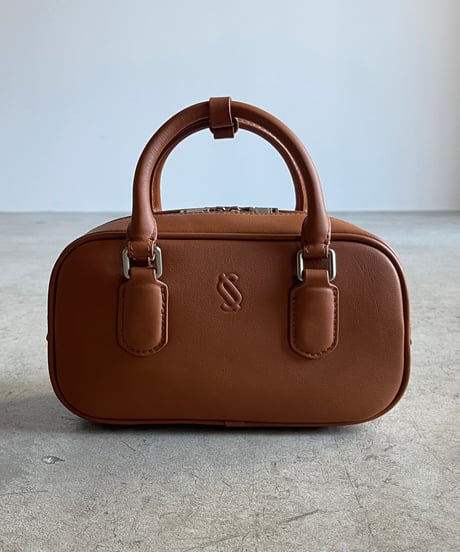 EMBOSS LOGO MINI BOSTON BAG / 2color