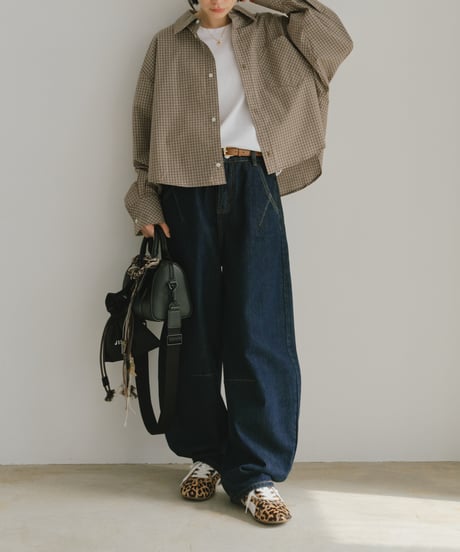 HARAKO ＆ LEATHER SWITCHING SNEAKER