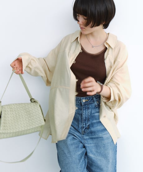 2WAY MINI LEATHER MESH BAG / 3color