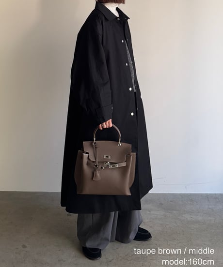 SQUARE BELT HANDLE BAG / 3color　＜送料無料＞