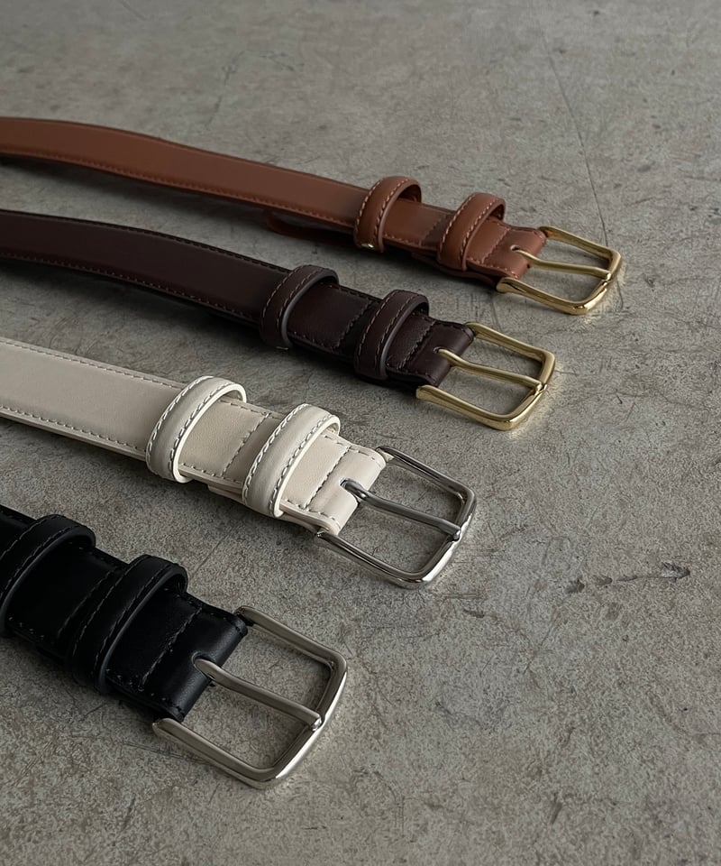 LEATHER BELT / 4color | JISTORY