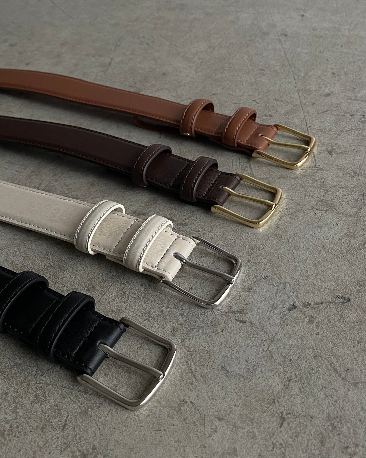 LEATHER BELT / 4color | JISTORY