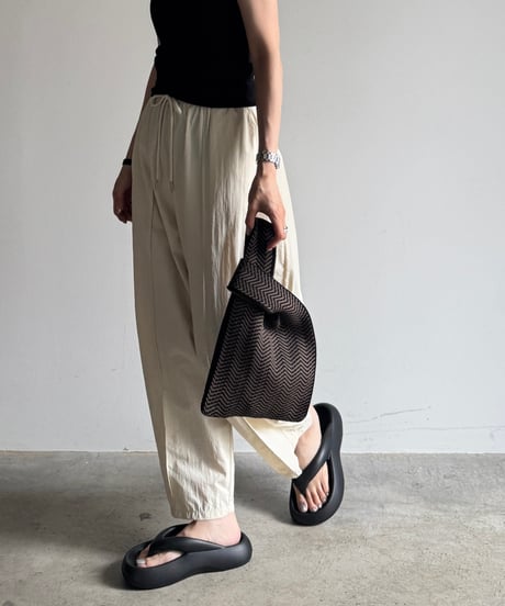 HERRINGBONE KNIT MINI BAG / 2color