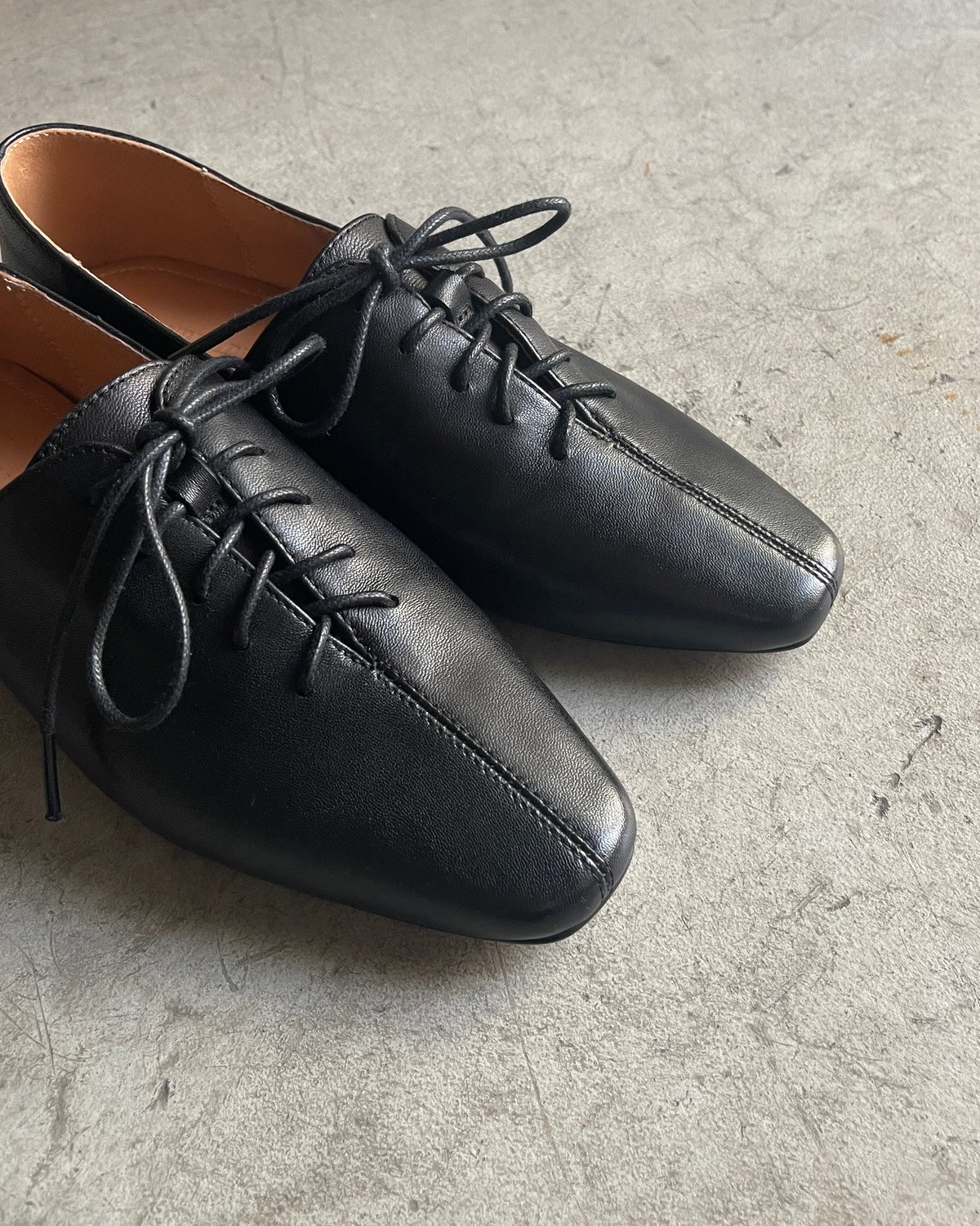 靴 Lace Design Low-Top Leather Shoes NA891 lace design low-top leather shoes na891 - 24.5