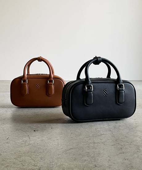EMBOSS LOGO MINI BOSTON BAG / 2color