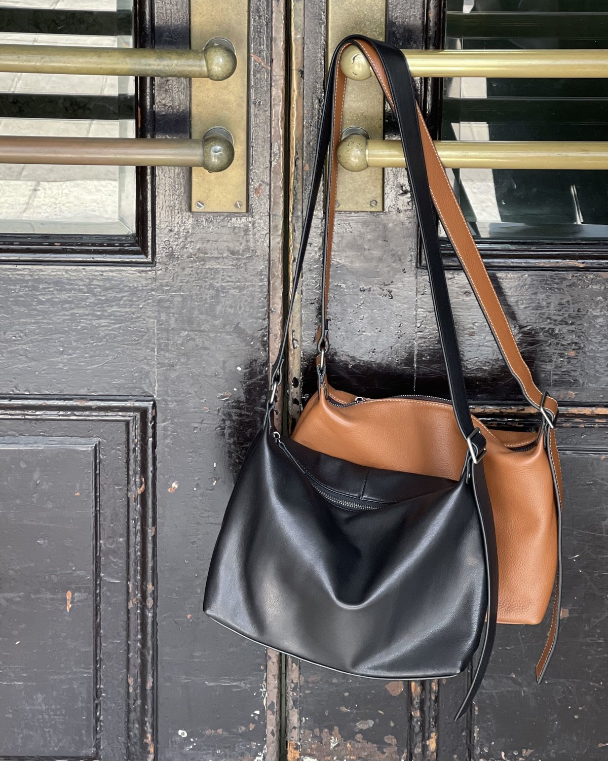【美品】Y's Leather square shoulder bag