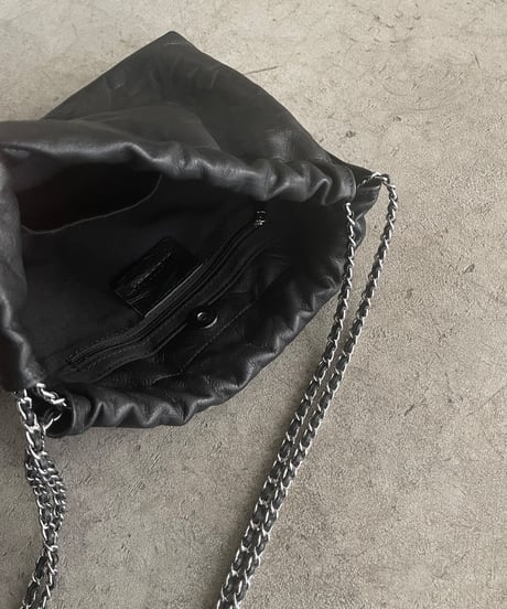 CHAIN SHOULDER WRINKLE BAG