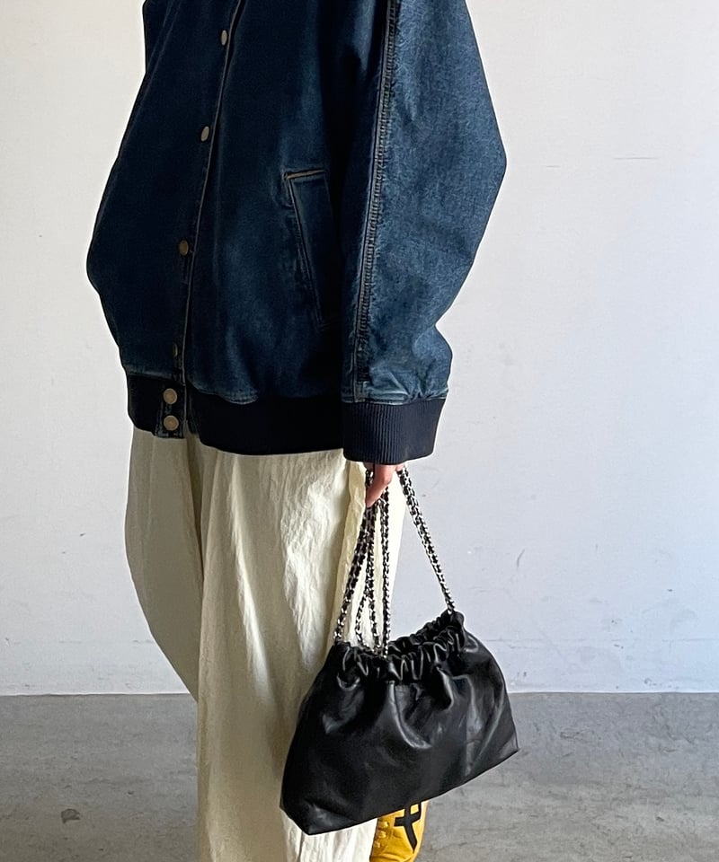 CHAIN SHOULDER WRINKLE BAG | JISTORY CHAIN SHOULDER WRINKLE BAG | JISTORY
