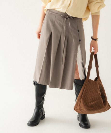 SYNTHETIC SUEDE MESH SHOULDER BAG