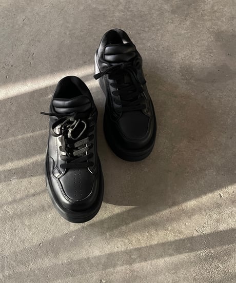 PLATFORM LEATHER COURT SNEAKER/2color