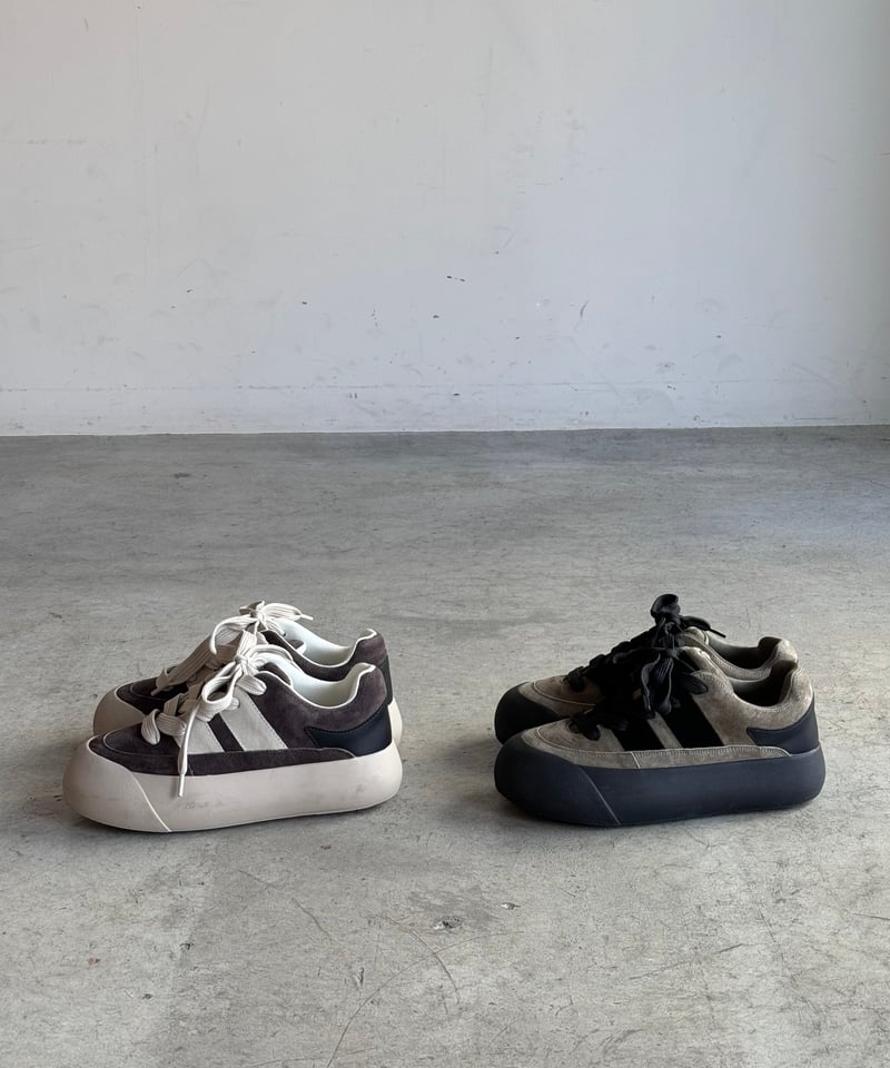 THICK LINE PLATFORM SNEAKERS /2color | JISTORY