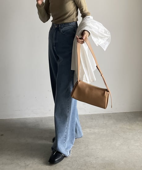 LEATHER ONE SHOULDER BAG/2color