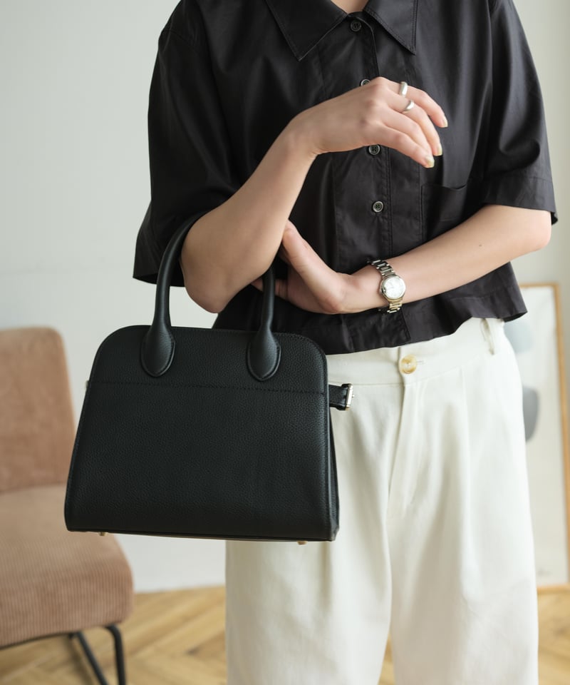 【JISTORY】SIDE BELT BOSTON BAG middle