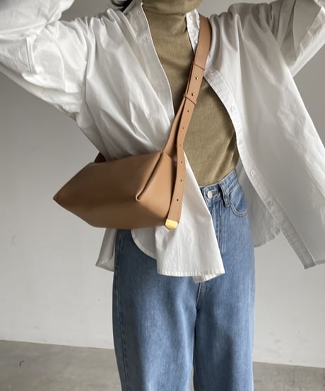 LEATHER ONE SHOULDER BAG/2color