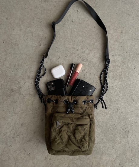 QUILTING PARACORD SHOULDER BAG / 2color