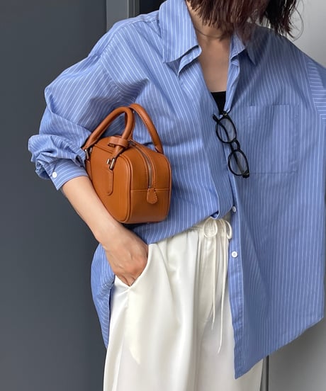 EMBOSS LOGO MINI BOSTON BAG / 2color