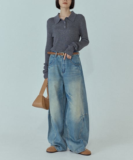 LEATHER ONE SHOULDER BAG/2color