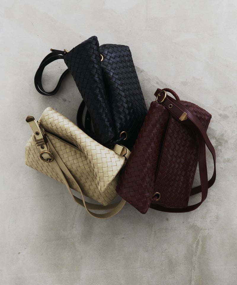 JISTORY レザーバッグ 2WAY MINI LEATHER MESH BAG / 3color | JISTORY