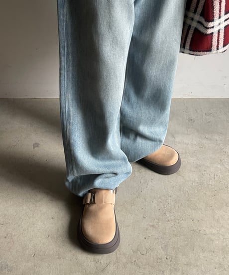 ROUND BUCKLE SHOES / 2color