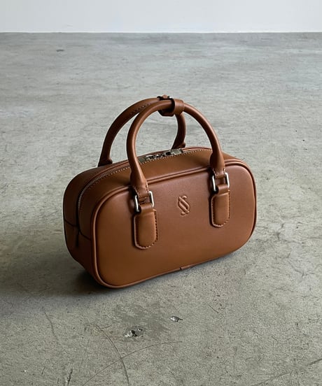 EMBOSS LOGO MINI BOSTON BAG / 2color