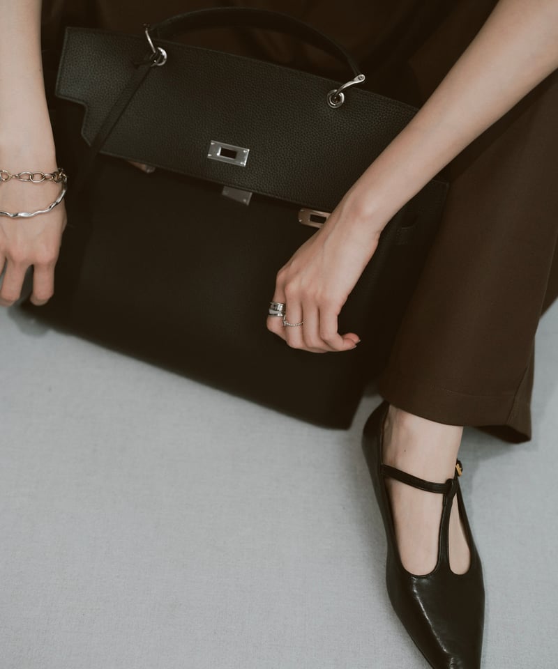 SQUARE BELT HANDLE BAG / 3color ＜送料無料＞ | JISTORY