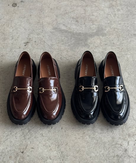 PLATFORM BIT LOAFER/2color