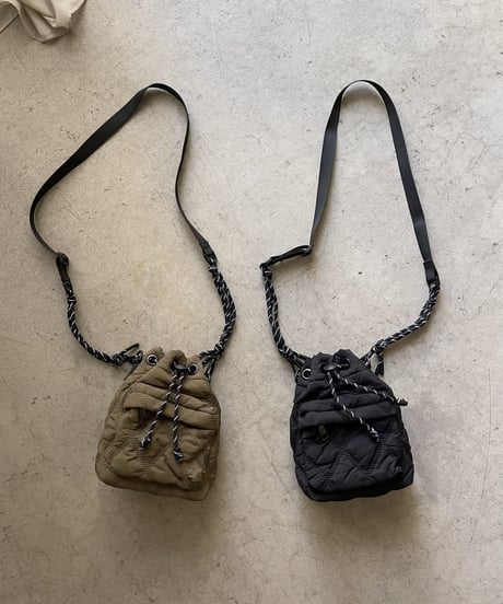 QUILTING PARACORD SHOULDER BAG / 2color