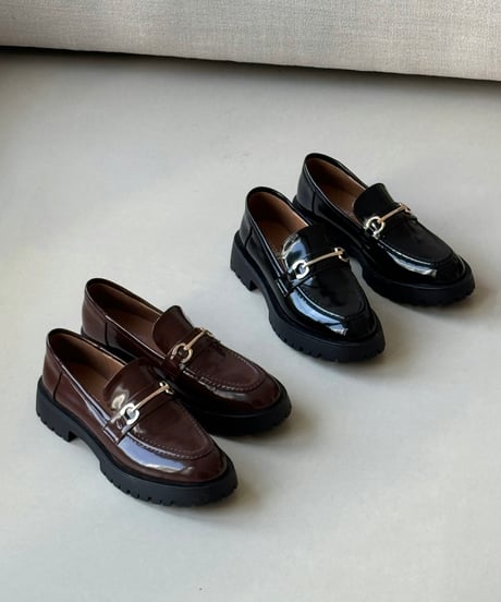 PLATFORM BIT LOAFER/2color
