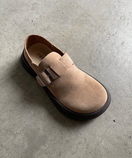 ROUND BUCKLE SHOES / 2color